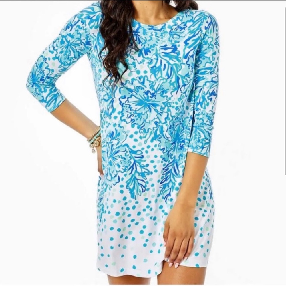 Lilly Pulitzer Ophelia Swing Dress – Karma Camelia Print – Size Large – EUC